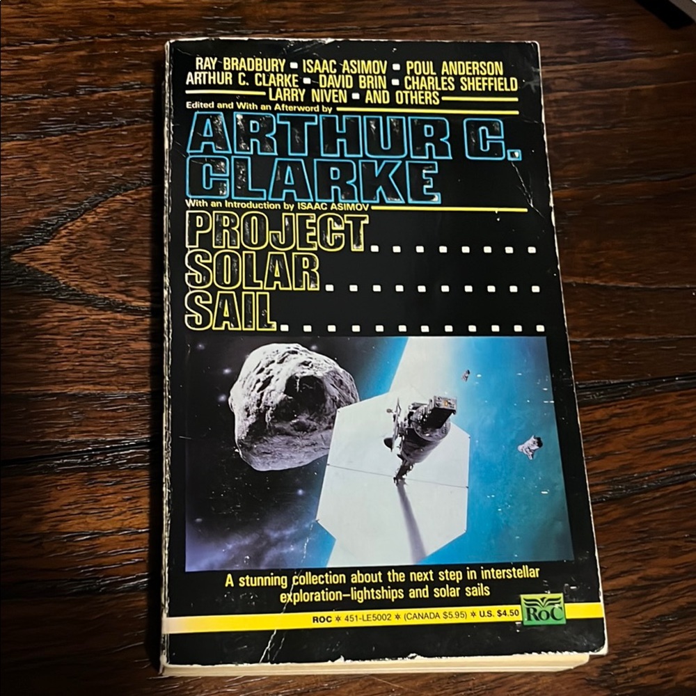 Science Fiction Non-Fiction Arthur C. Clarke Project Solar Sail Softcover Book
